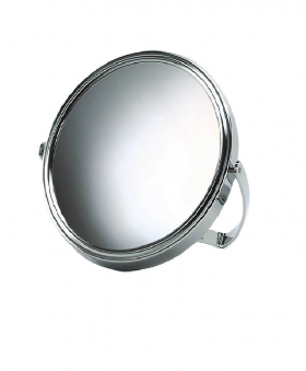 Espejo redondo cromado doble  X10 ref. 06724  18cm