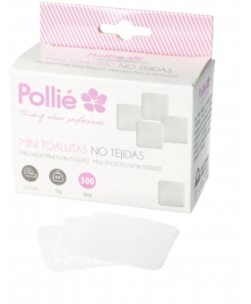 Mini toallitas no tejidas 300un Pollie ref. 07906