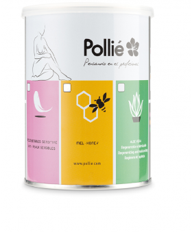Lata cera rosa 800gr Pollie Ref.04565