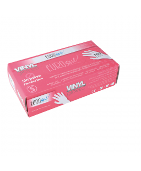 GUANTES VINILO SIN POLVO M